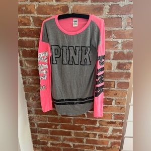 Victoria Secret Pink Sequin long sleeve top
